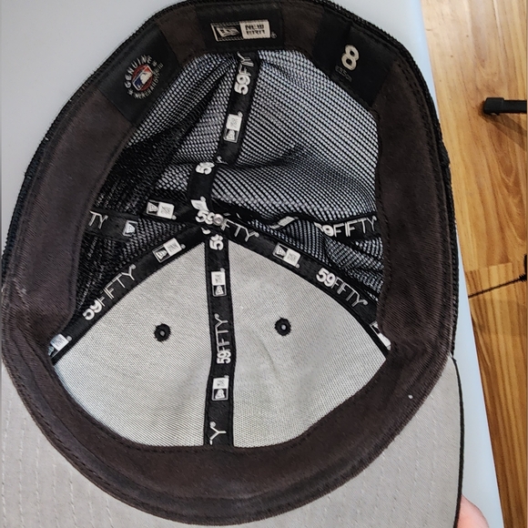 NEW ERA 59FIFTY SAN DIEGO PADRES FITTED BLACK BLACK WHITE HAT - Picture 4 of 5